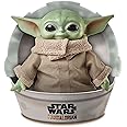 Star Wars Grogu Plush Toy, 11-in “The Child” from The Mandalorian, Collectible Stuffed Character for Movie Fans, Ages 3 Years