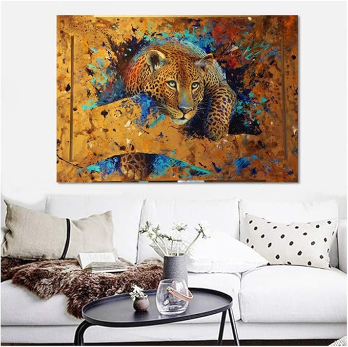 Empty Leopardo Que Sale de Las imágenes de la Pared para la decoración