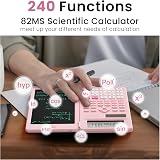 ROATEE 82MS Plus Scientific Calculator with Writing Tablet Dual Power Solar view 2