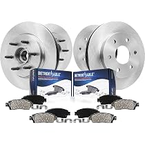 Detroit Axle - 4WD Front Brake Kit For 2004-2008 Ford F-150 Truck, 2006-08 Lincoln Mark LT Replacement 2004 2005 2006 2007 2008 Disc Brake Rotors Ceramic Brakes Pads 6 Lugs