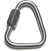 US STAINLESS Stainless Steel 316 Delta Quick Link 5/32" (4mm) Marine Grade Triangle