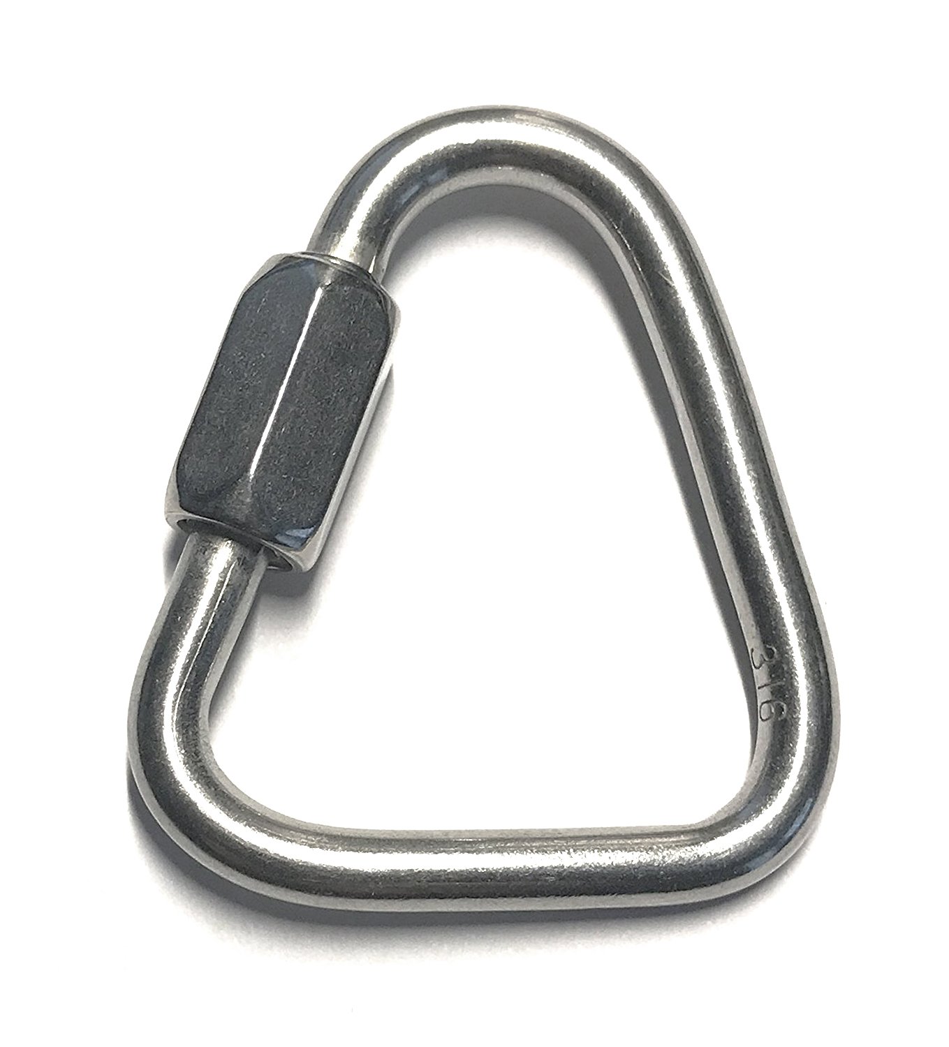 Stainless Steel 316 Delta Quick Link 5/32" or 4mm Marine Grade Triangle