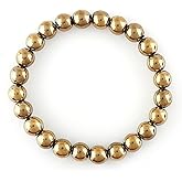 CRYSTALINES Genuine Gemstones Beaded Stretchable Bracelets, Handmade Stretch Bohemian Jewelry, Healing Crystals Beads, Spiritual Unisex Bracelet, Christmas Gift