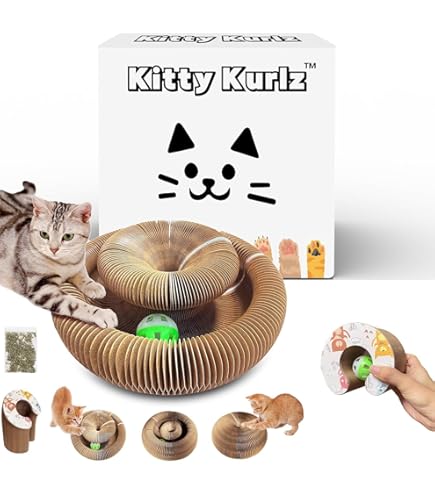 OWOWPET Kitty Kurlz Cat Toy, Reversible Infinity Style Magic Organ