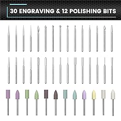 AM ARROWMAX Mini Engraving Pen, Rotary Tool with 42