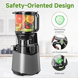 Cold Press Juicer, 5.3" Wide Feed Chute Juice