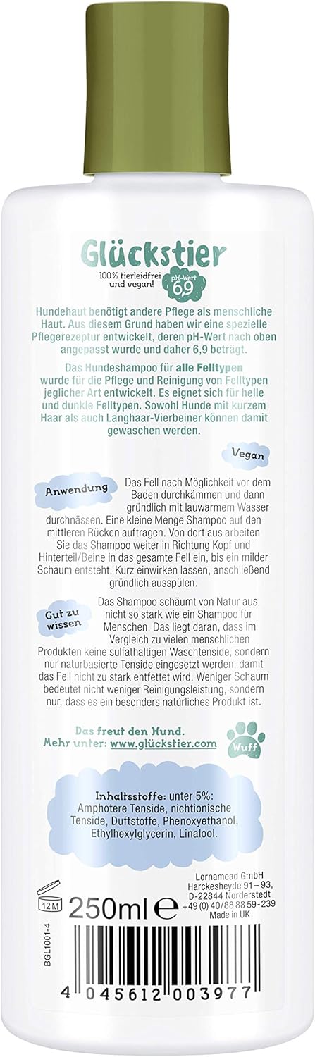 Gl點kstier Dog Shampoo, 250 ml, Replenishing Shampoo for All Dog Breeds for Shiny Coat & Better Comb, Adapted pH Value - Image 3