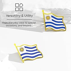 Uruguay Flag Lapel Pin - Enamel Metal National