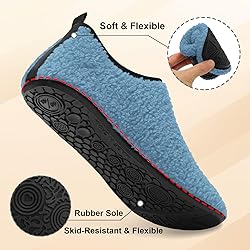 QFH Cozy Bedroom Slippers - Unisex Adult Winter