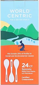 World Centric Corn Starch Spoons, 24-Piece