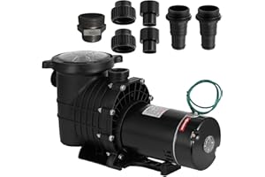 SmarketBuy 1.5HP Swimming Pool Pump, Dual Voltage 115/230V High Flow Pool Pump, 108 GPM In/Above Ground Pool Pumps with Large