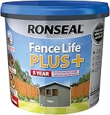 Ronseal Fence Life Plus Slate 5L - All Weather Protection view 3