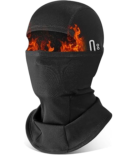 Cagoule Blanche Pour Ski Et Sports D’Hiver – Couvre Visage, Front Et Menton – Tissu Respirant En Coton – Protection Solaire Et Froid