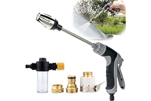 Aquoxis Pressure Washer – 15X More Powerful Than Hoses, Aquoxis Spray Nozzle, with 360° Rotating for Three Spray Modes, Easy 