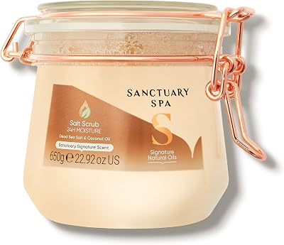SANCTUARY Dead Sea Salt Scrub with Coconut Oil 650 g - Vegan Cruelty Free