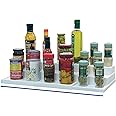 Dial Industries Adjustable 3 Tier Expandable Shelf Spice and Seasoning Jars Kitchen Countertop and Cabinet Rack Organizer