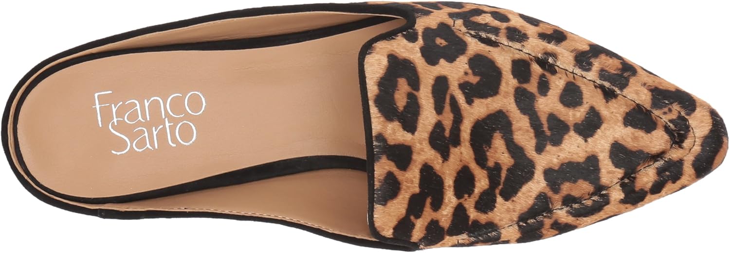 franco sarto mules leopard