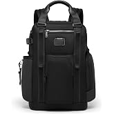 TUMI Alpha Bravo Lejeune Backpack, Laptop Backpack, Black | Convertible Backpack Tote, Ballistic Nylon, Leather Trim, Waterproof Side Pockets, Hide-Away Straps, 5-Year Warranty