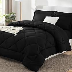 CozyLux Queen Comforter Set with Sheets 7 Pieces