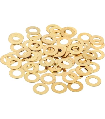 325-Piece Brass Metric Flat Washer Assortment – M2 To M14, Copper Crush Washers In Storage Case For Screws, Bolts, Garden Hose & Oil Drain Plugs