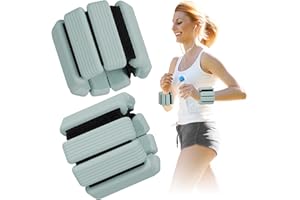 BESKOOHOME Wrist and Ankle Weights, Arm Weights for Women Comfortable and Breathable, Freely Removable, Adjustable Weights Ankle Wrist Weights for Yoga Dance Volleyball