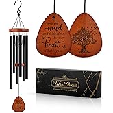 SteadStyle Memorial Gifts Wind Chimes - Sympathy Gifts for Loss of Loved One, Gifts for Who Loss of Dad, Mom, Brother, Friend, Sympathy Bereavement Gift Baskets Home Outdoor Garden Patio Decor 25.5 In
