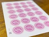 Your Invites Personalised Circle Stickers 25 37 45 51 62 88mm Matte Finish view 2
