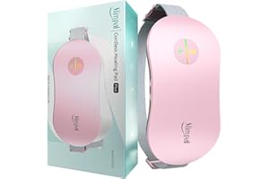 Slimpal Heating Pad for Period Cramps, FSA HSA Eligible, Portable Cordless Rechargeable Heating Pad for Menstrual Pain Relief Electric Heat Belt, Gifts for Her Women Girl Wife Girlfriend, Pink