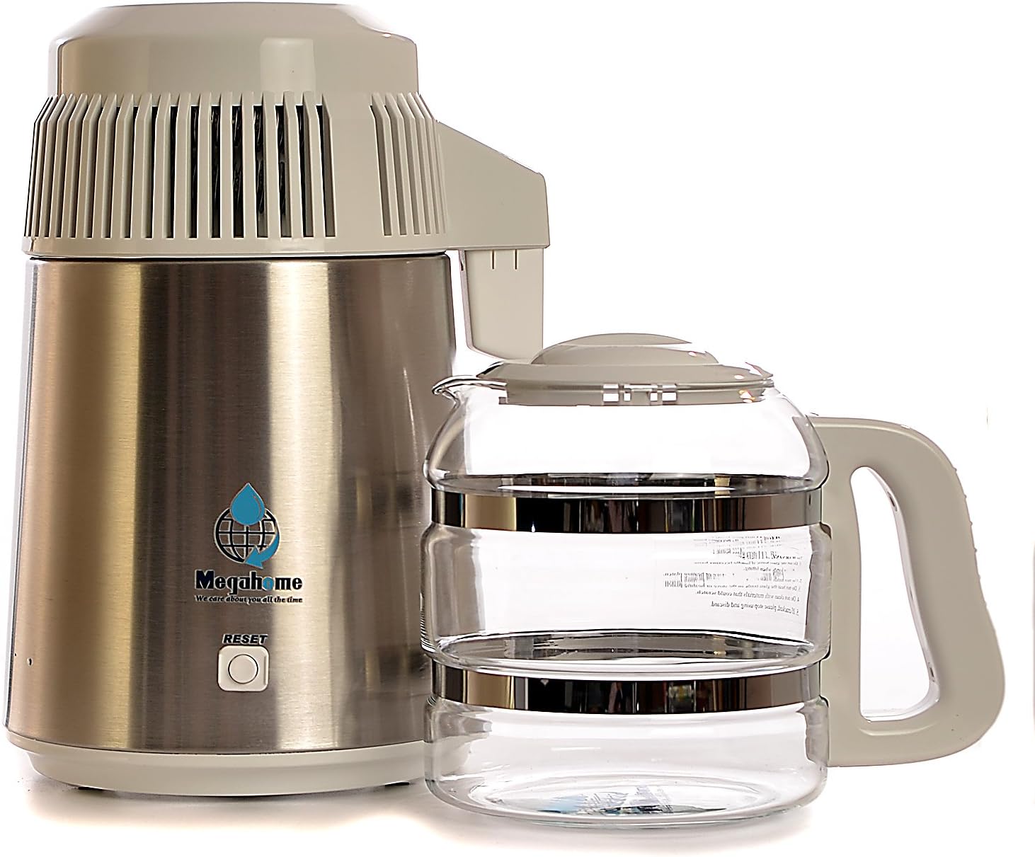 Megahome 316 Marine Grade Deluxe Water Distiller UK Plug (White Top