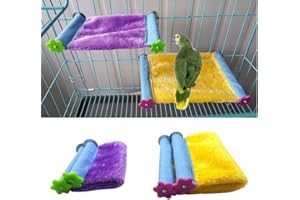 SATOHA Winter Warm Bird Nest House Hut Bed Hammock Toy for Pet Parrot Parakeet Cockatiel Conure Cockatoo African Grey Eclectus Amazon Lovebird Budgie Finch Canary Hamster Rat Chinchilla Squirrel Cage Perch