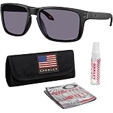 Oakley HOLBROOK XXL OO9487 Rectangle Sunglasses With Official Eyewear Kit | Men and Women &bull; High-Wrap Shield Design &bull; Unobtainium Nosepads &bull; No-Slip Earsocks &bull; Impact Protection &bull; Polarized Available