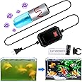 JAHEA Aquarium Clean Light，3 W Mini &13W Submersible Light with UV Test Card,Aquarium Water Clean Green Clear Waterproof Clean Lamp for Pond,Swimming Pool,Indoor (3W Mini)