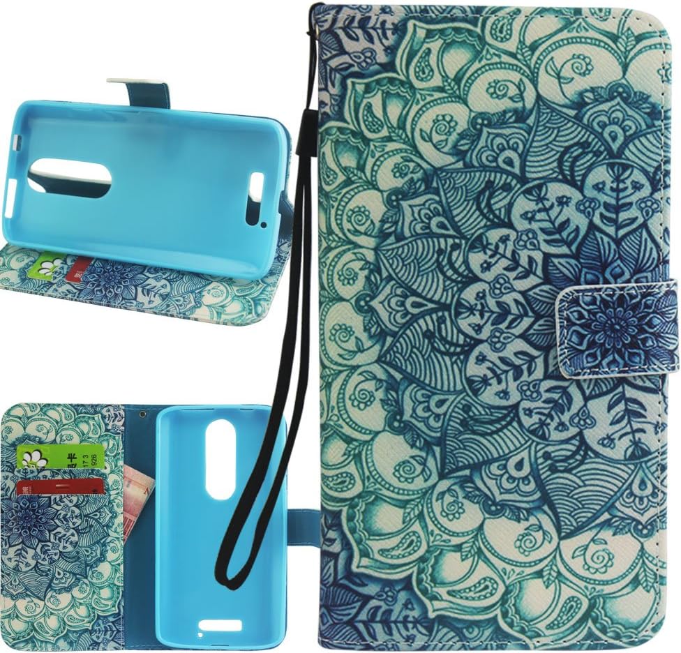 Droid Turbo 2 Case,Moto Droid Turbo 2 Wallet Case, Harryshell(TM) Flower Floral Wallet Folio Leather Flip Case Cover with Card Slot and Wrist Strap for [VERZION] Motorola Droid Turbo 2 / Moto X Force