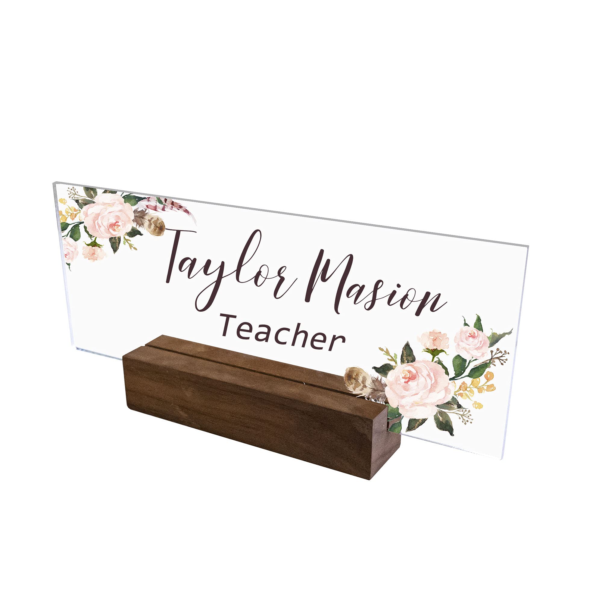 Photo 1 of 10 Pieces Rectangle Acrylic Sheet- Blank Transparent Plexiglass Acrylic Sign for Name Plates for Desk, Place Cards, Cricut Cutting and Engraving and DIY Projects (3 x 7.9 Inch)