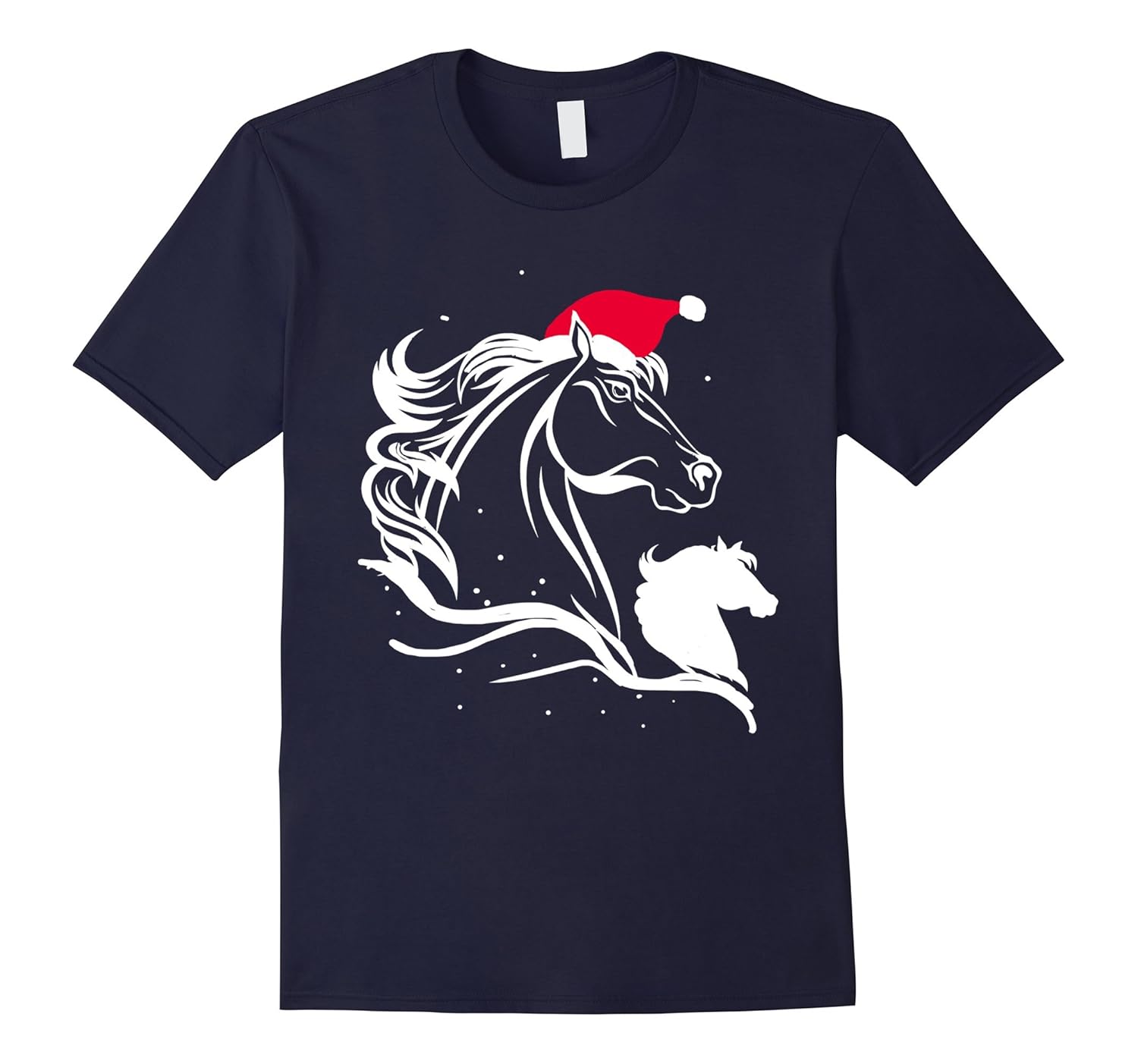 Happy Holidays Horse Ugly Christmas Sweater Tshirt-Rose