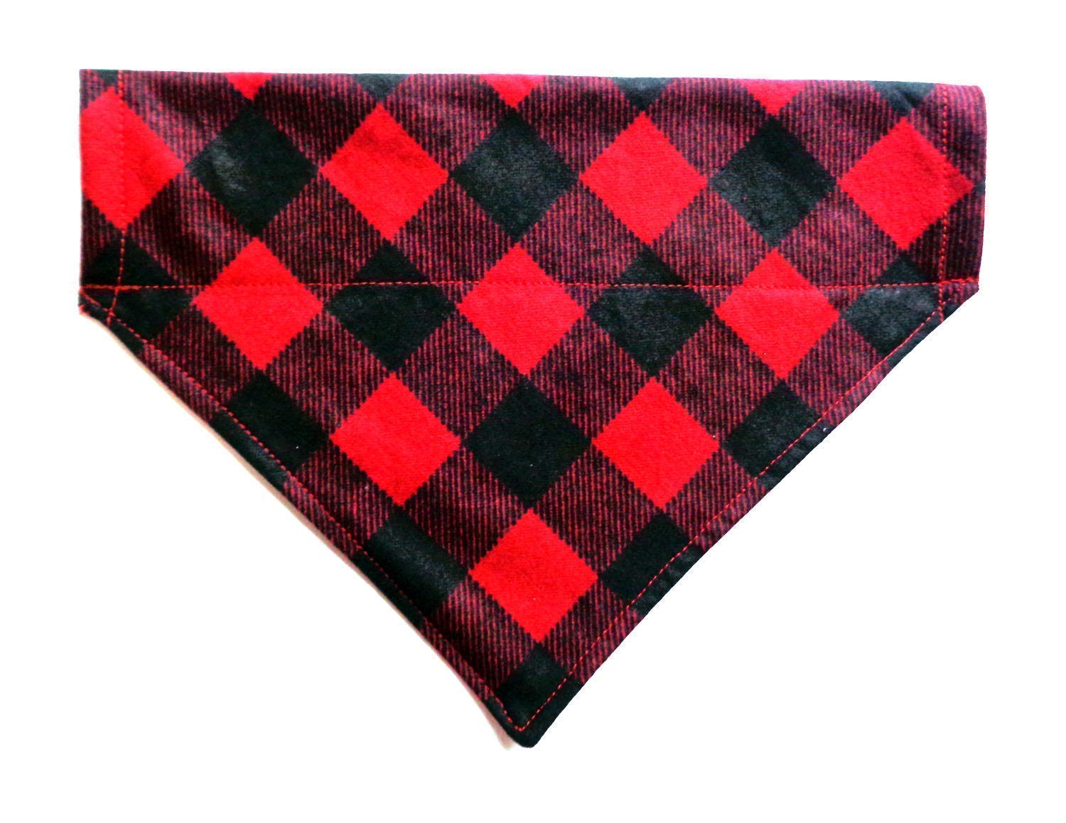 Buffalo Plaid Scarf1 Plaid Red Bandana Flannel Red and Black Bandana Red Buffalo Dog Bandana