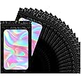 FITIMOR Mylar Bags, 100 PCS Packaging Bags, Small Bag Smell Proof Bag with Clear Window Black (5.5x7.9 Inch)