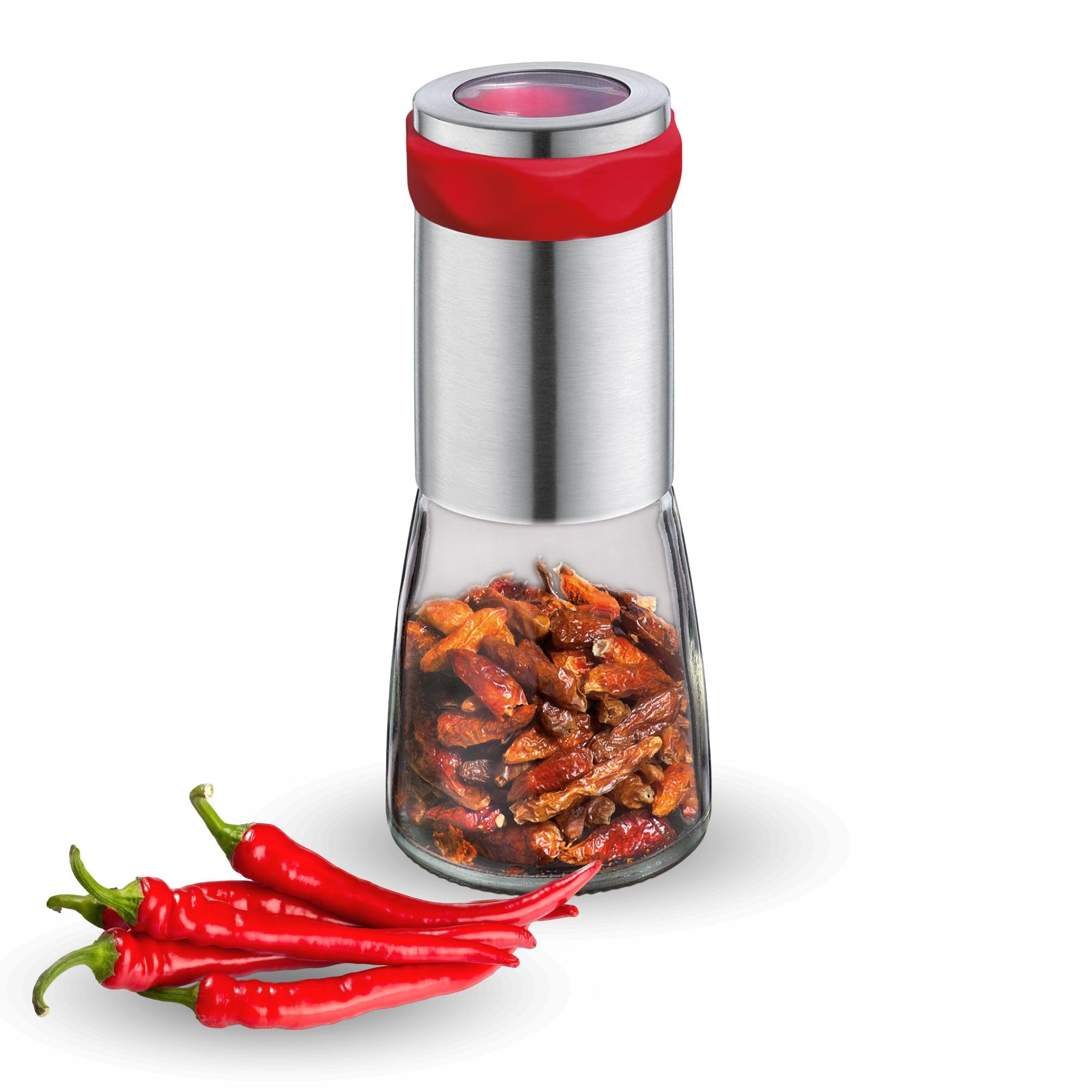 Cilio Premium Piccante Chili Chilli Mill Grinder Red
