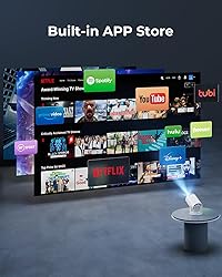 CLOKOWE Mini Projector with WiFi and Bluetooth
