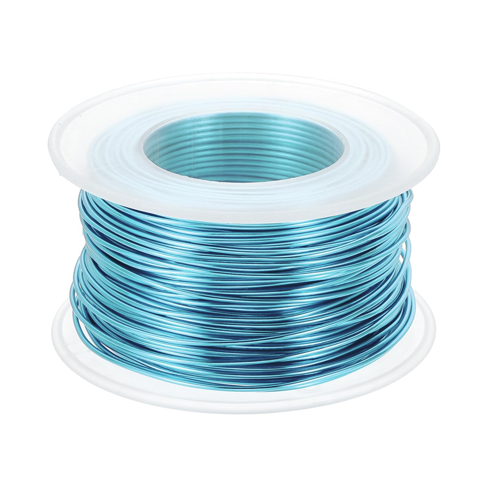 PATIKIL 18 Gauge 1mm Aluminum Craft Wire, 98.4 Ft Metal Wire Armature Bendable Wire for Jewelry Making Metal Wrap DIY, Light Blue