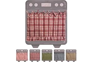 Handmade Oven Skirts, Oven Skirt Curtain for Door, Kitchen Ovens Curtain Tie Top, Farmhouse Kitchen Décor, Heat-Resistant Fab