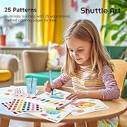 Shuttle Art Paint with Water Coloring Book for