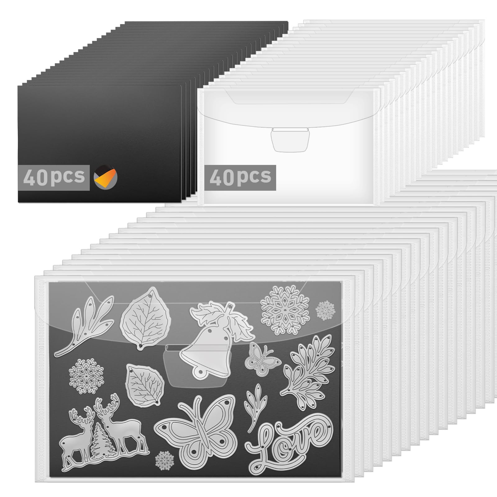 Photo 1 of **********MISSING PARTS*******
KKJCXY 80pcs Magnetic Sheets for Dies Storage, with Rubber Magnet Sheet, Die Cut Storage Essential Set for Die Cutting and DIY Scrapbooking