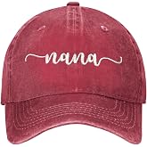 AIMASTZ Embroidered Baseball Cap, Gifts for Grandma Women,Black | Vintage Washed Adjustable Cowboy Hat