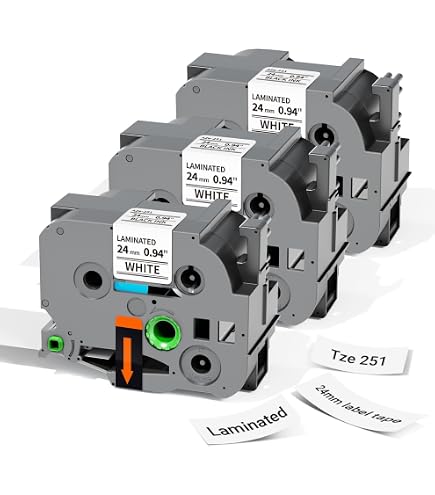 Amazon.com: Brother Genuine P-Touch TZE-FX251 Tape, 1