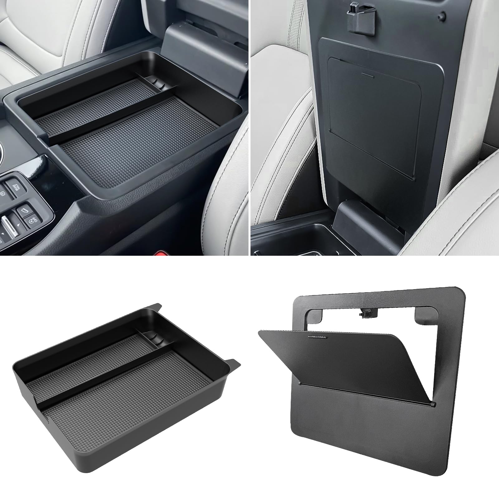 Photo 1 of YPHUIKI Upgraded Center Console Organizer for 2023 2024 2025 Honda Pilot & 2024 2025 Honda Ridgeline/Passport Accessories Armrest Hidden Storage Box Organizer Tray ABS Material,2PCS