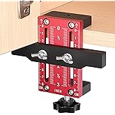 Draxzor Cabinet Door Mounting Jig, Premium Aluminium Alloy Cabinet Door Installation Positioner, Adjustable Positioning Tool for Easy Door Alignment on Frameless & Face Frame Cabinets