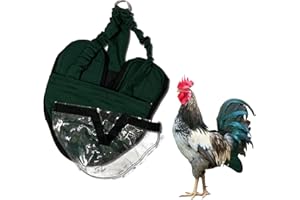 Hen Holster Wrap-Around Bird Diaper & Harness for Hens, Roosters, Ducks, Geese - with Removable Vinyl Liner, Adjustable Fit for Outdoor Adventures & Indoor Use - Easy to wear - XL, Green