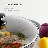 VonShef Electric Wok 5L Non-Stick Pan 1400W 230°C Lid Cool Touch view 5
