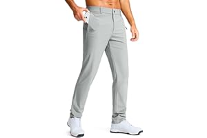 G GRADUAL Men's Golf Pants - 30"/32"/34" Slim Fit Stretch Lightweight Dress Pants for Men with Zipper Pockets Casual Work